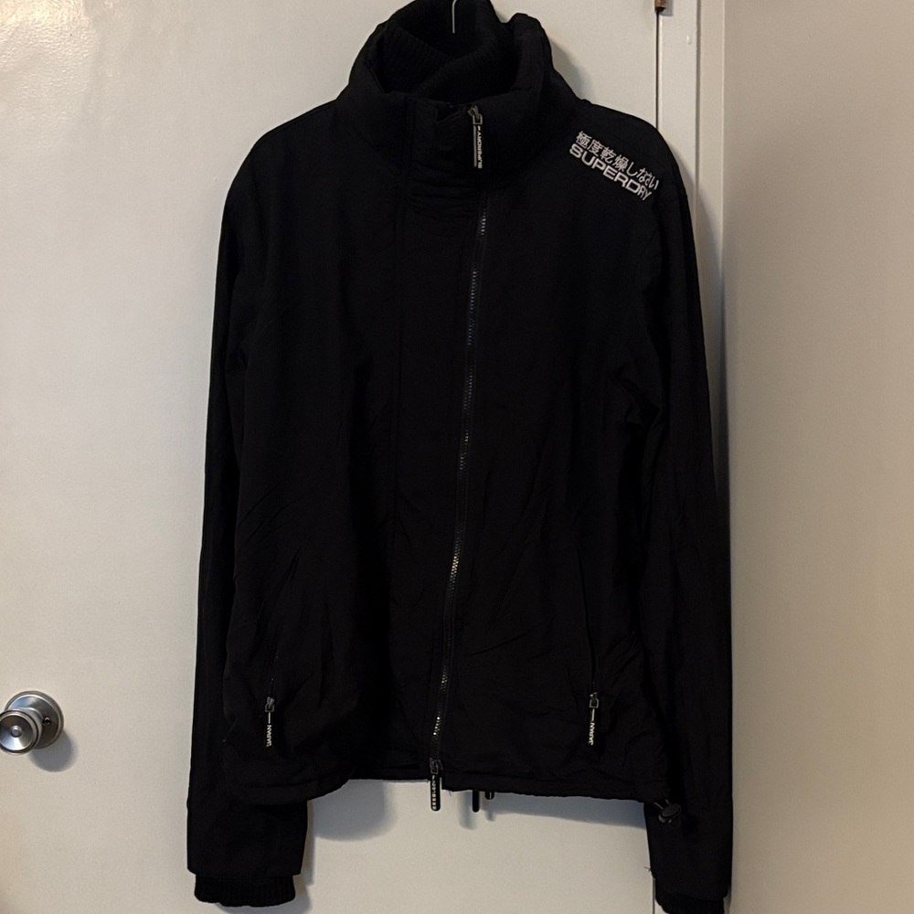Superdry Men's Black Windbreaker Jacket